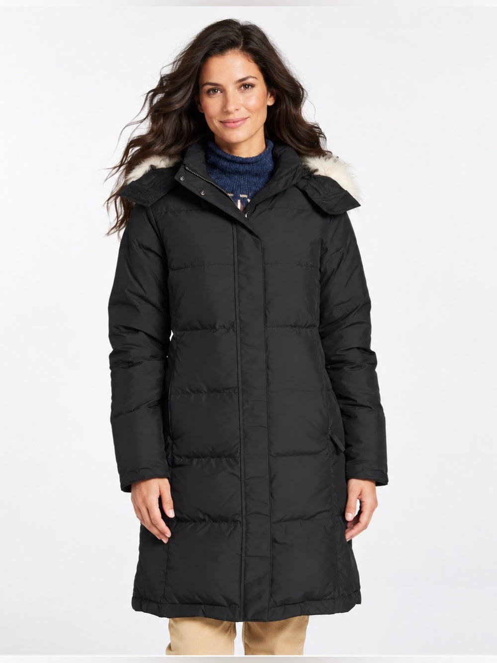 L.L. Bean Women’s Ultrawarm Coat $270 3/4 Length Down Filled Black Puffer XSP